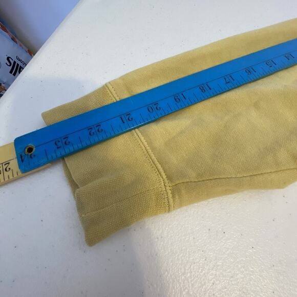 Y2K Nike Embroidery Logo Hoodie Unisex L YellowMustard Pullover Pocket Drawstrin - Picture 3 of 8